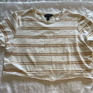Forever 21 striped crop top size 3x
